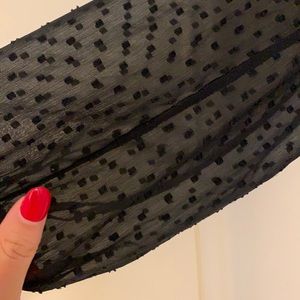 ABERCROMBIE semi sheer bodysuit blouse